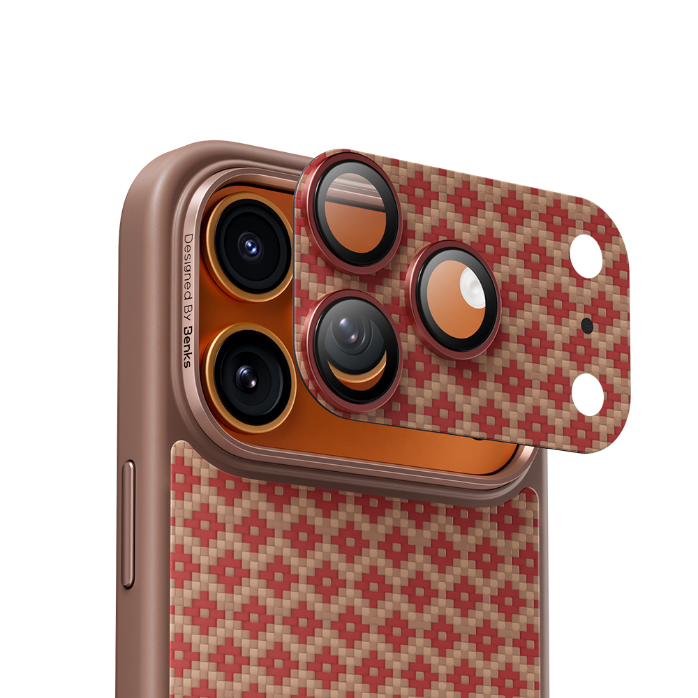 Apple iPhone 17 Pro Max Benks ArmorWarrior ArmorGrid Serisi Kevlar Kamera Lens Koruyucu - 11