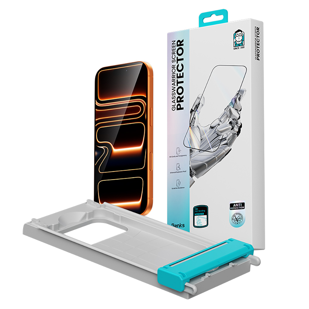 Apple iPhone 17 Pro Max Benks Glass Warrior 2.0 AR-EZFita Glass Screen Protector + Easy Application Tool - 15
