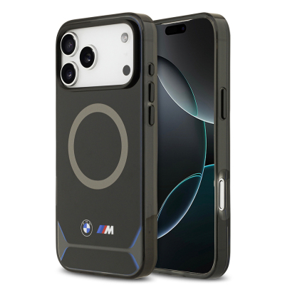 Apple iPhone 17 Pro Max Case BMW Original Licensed M-safe Charging Feature Metal Button Design IML Printed M Design Cover Blue