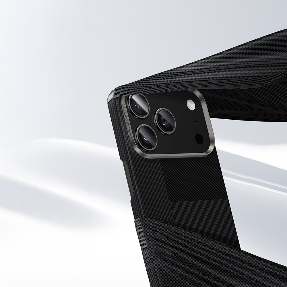 Apple iPhone 17 Pro Max Case Carbon Fiber Benks Montage ArmorAir Kevlar Cover with M-safe Charging Feature - 8