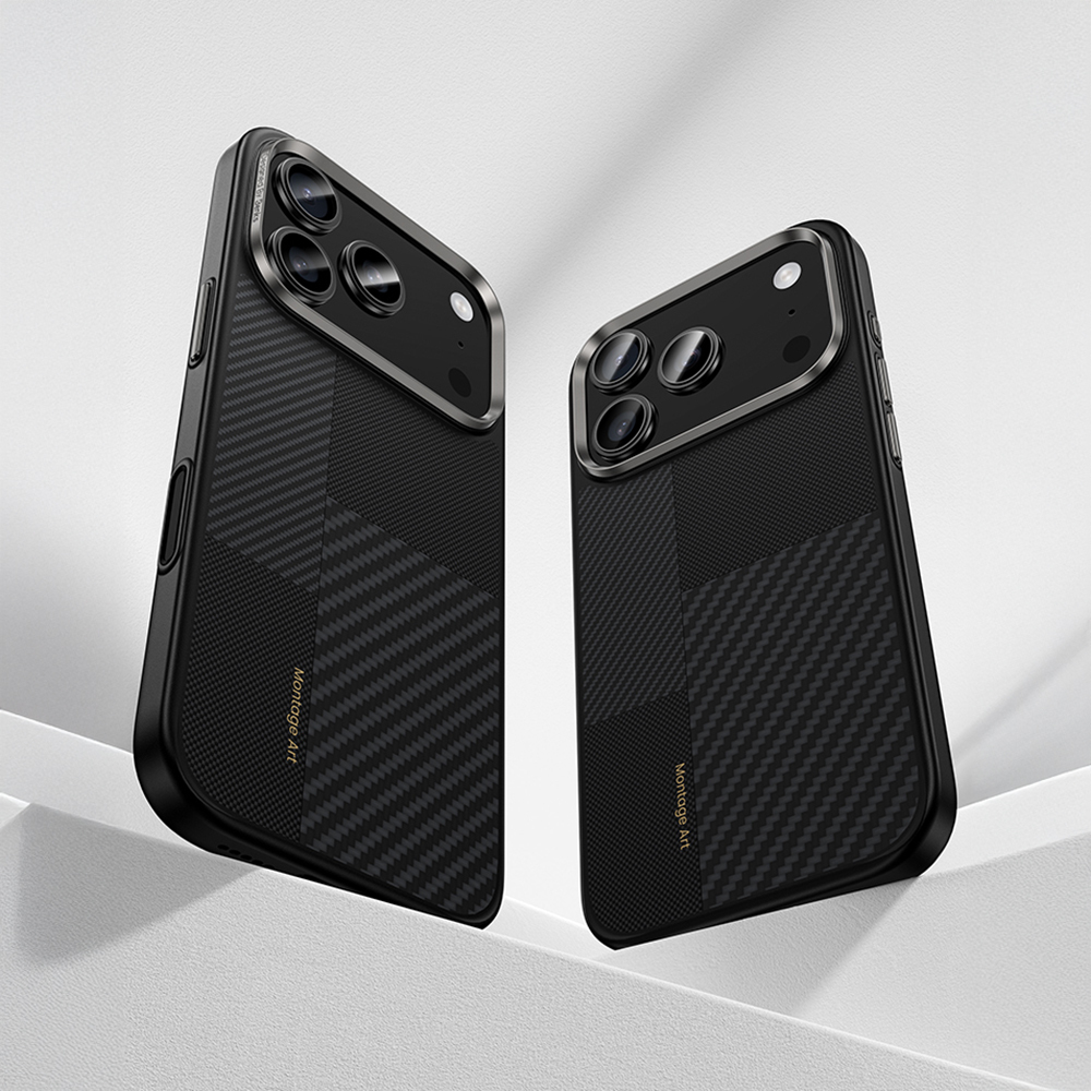 Apple iPhone 17 Pro Max Case Carbon Fiber Benks Montage Hybrid ArmorPro Kevlar Cover with M-safe Charging Feature - 6