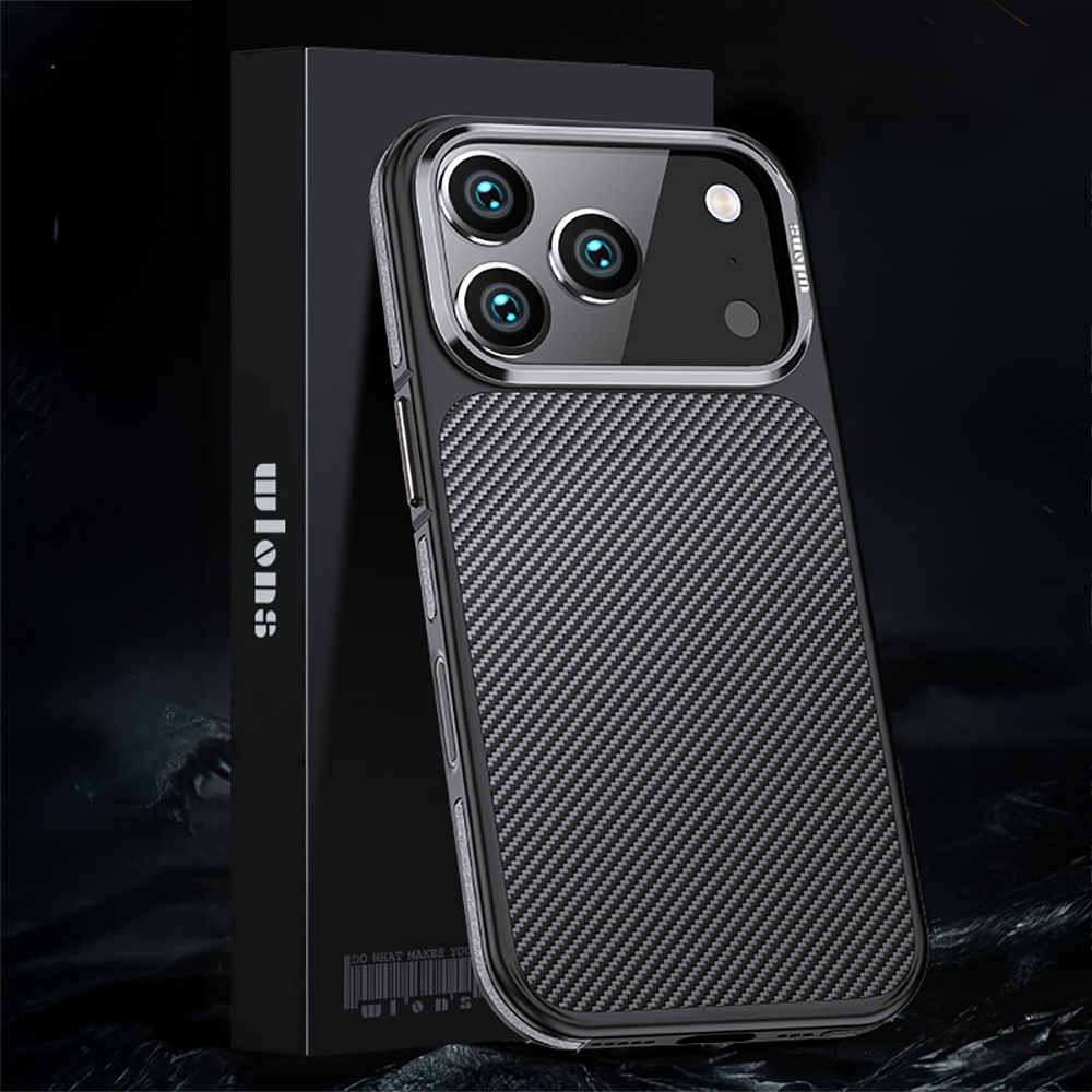Apple iPhone 17 Pro Max Case Carbon Fiber Look Wlons Marine Cover - 17
