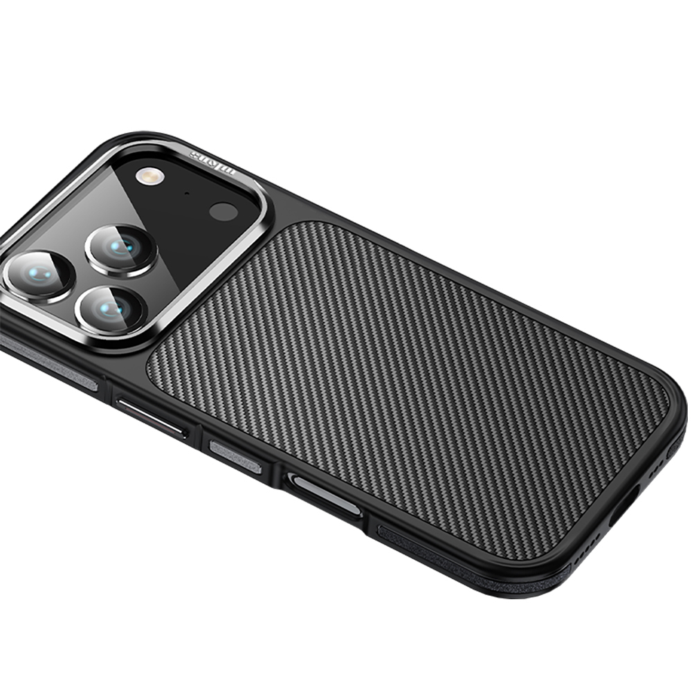 Apple iPhone 17 Pro Max Case Carbon Fiber Look Wlons Marine Cover - 5