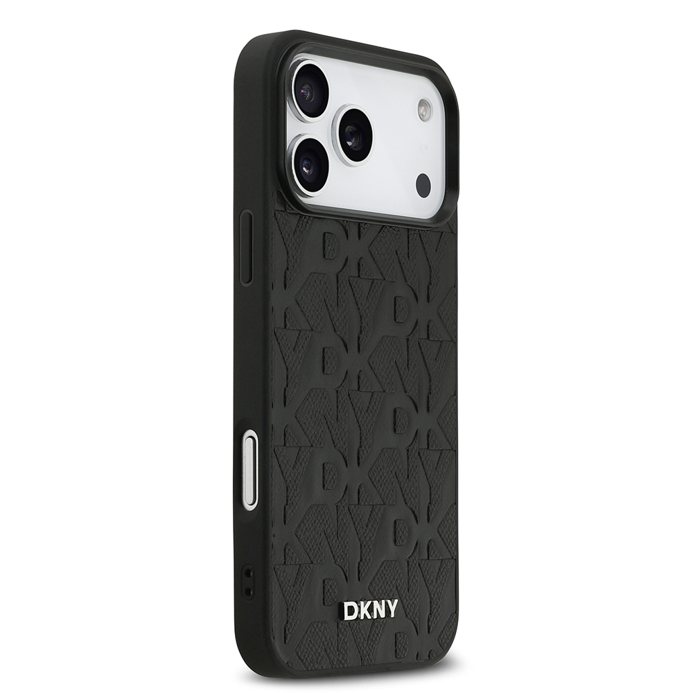 Apple iPhone 17 Pro Max Case DKNY Original Licensed M-safe Charging Feature 3D Printed Grid Pattern Cover - 6