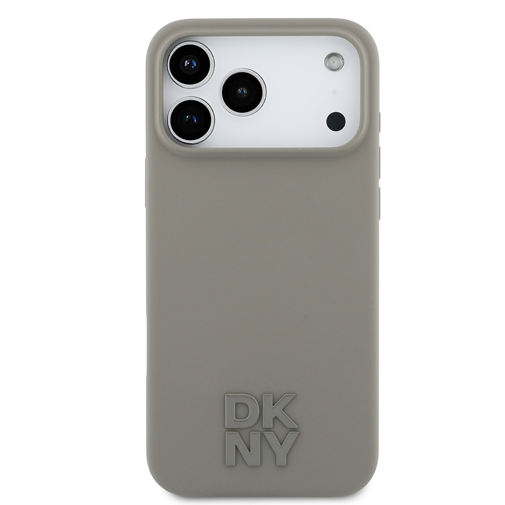 Apple iPhone 17 Pro Max Case DKNY Original Licensed M-Safe Charging Feature Metal Logo Silicone Cover - 5