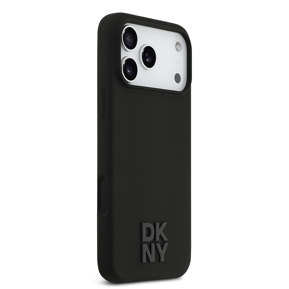 Apple iPhone 17 Pro Max Case DKNY Original Licensed M-Safe Charging Feature Metal Logo Silicone Cover - 13