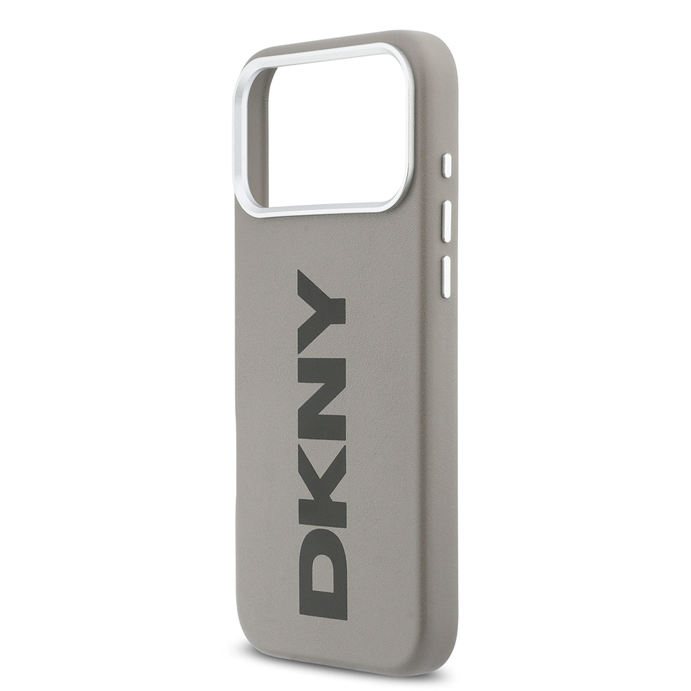 Apple iPhone 17 Pro Max Case DKNY Original Licensed M-safe Charging Feature PU Large Vertical Logo Cover - 23