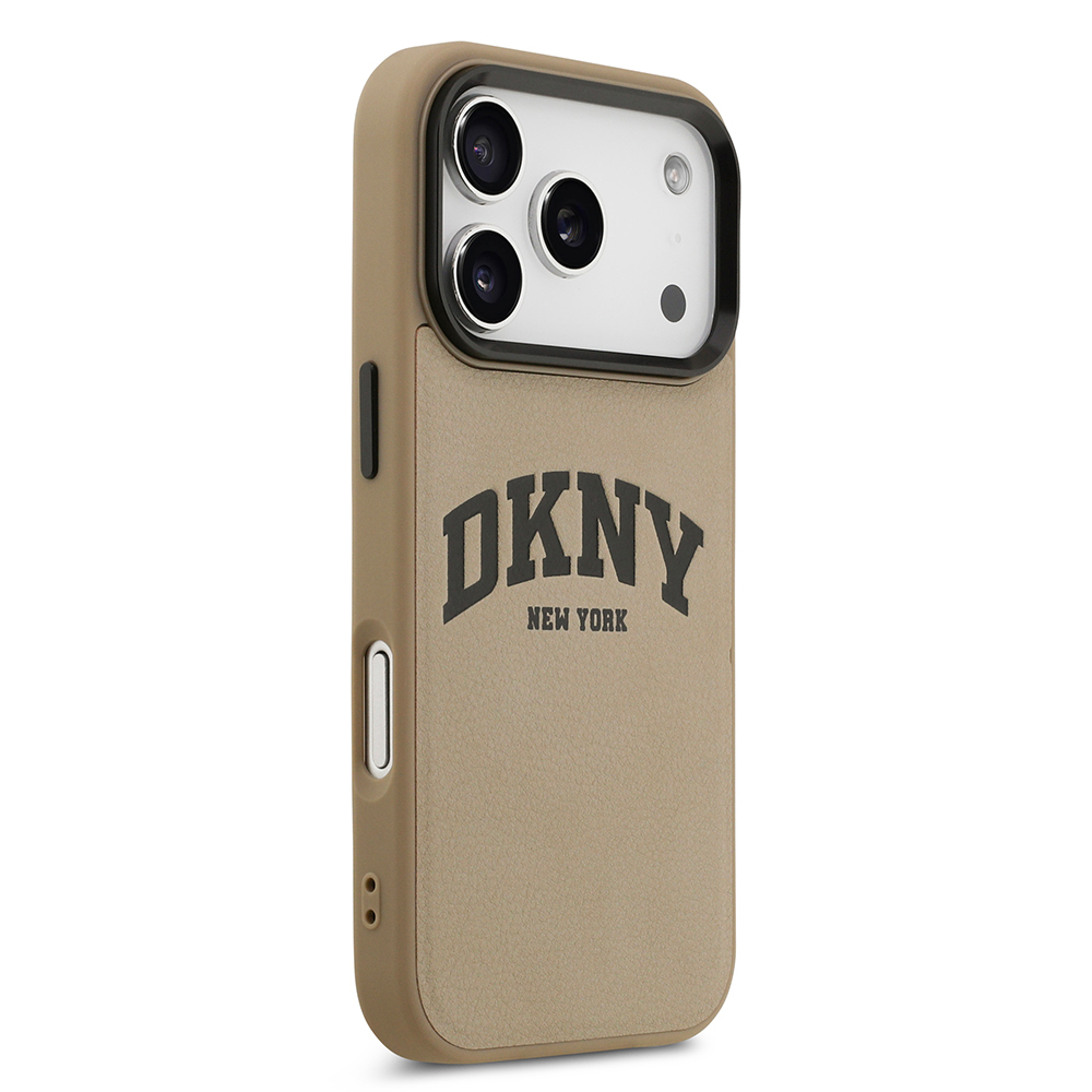 Apple iPhone 17 Pro Max Case DKNY Original Licensed M-safe Charging Feature PU Leather Embossed Cover - 6