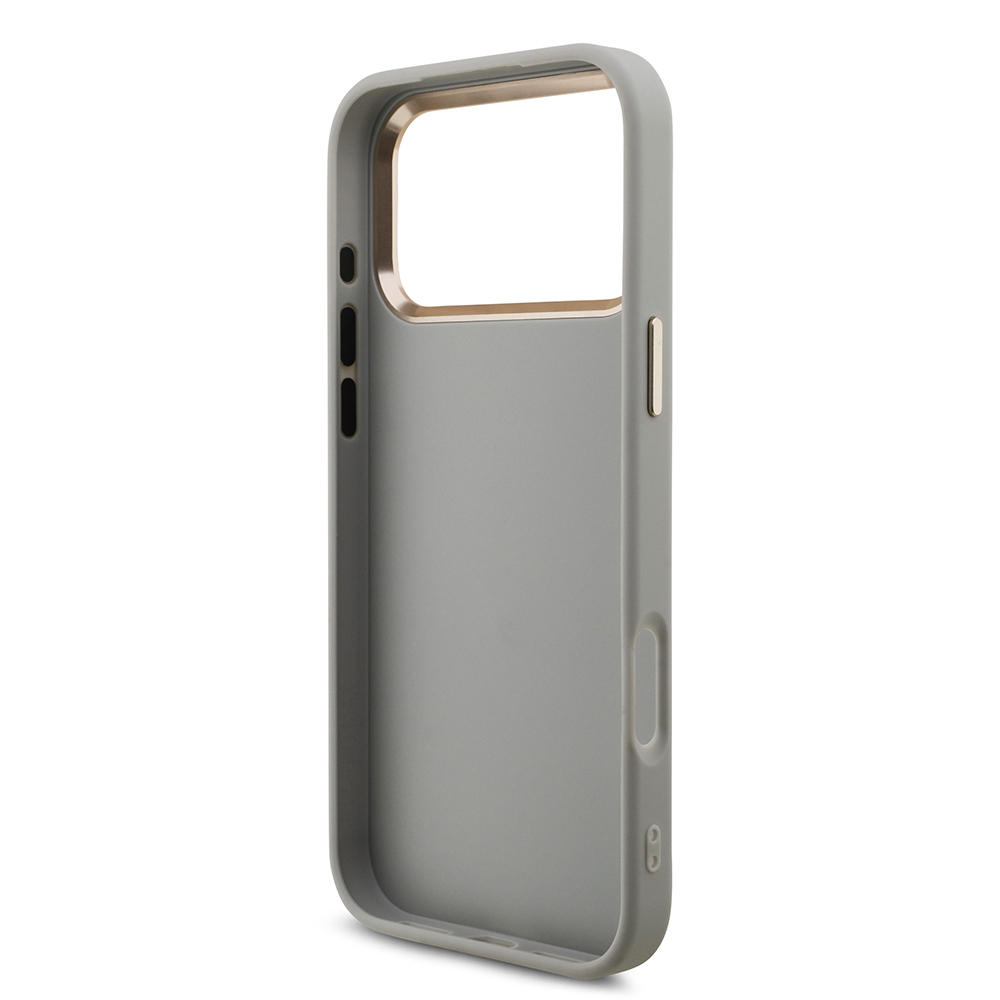 Apple iPhone 17 Pro Max Case Guess Original Licensed 4G Large Metal Camera Frame and Logo Glitter Cover - 18