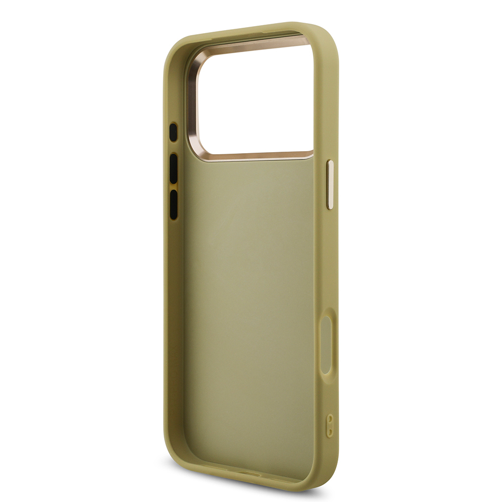 Apple iPhone 17 Pro Max Case Guess Original Licensed 4G Large Metal Camera Frame and Logo Glitter Cover - 25