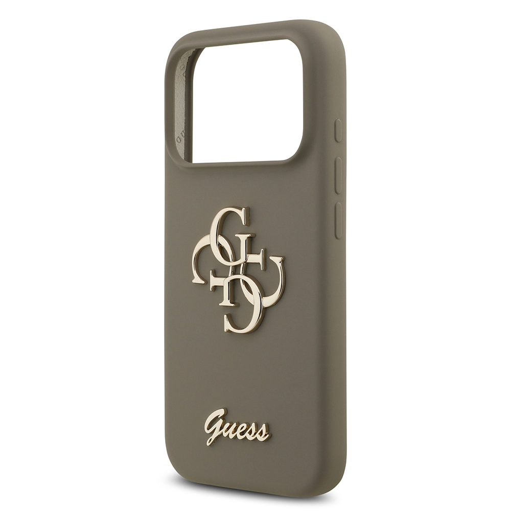 Apple iPhone 17 Pro Max Case Guess Original Licensed Grained Text Logo Cover - 22