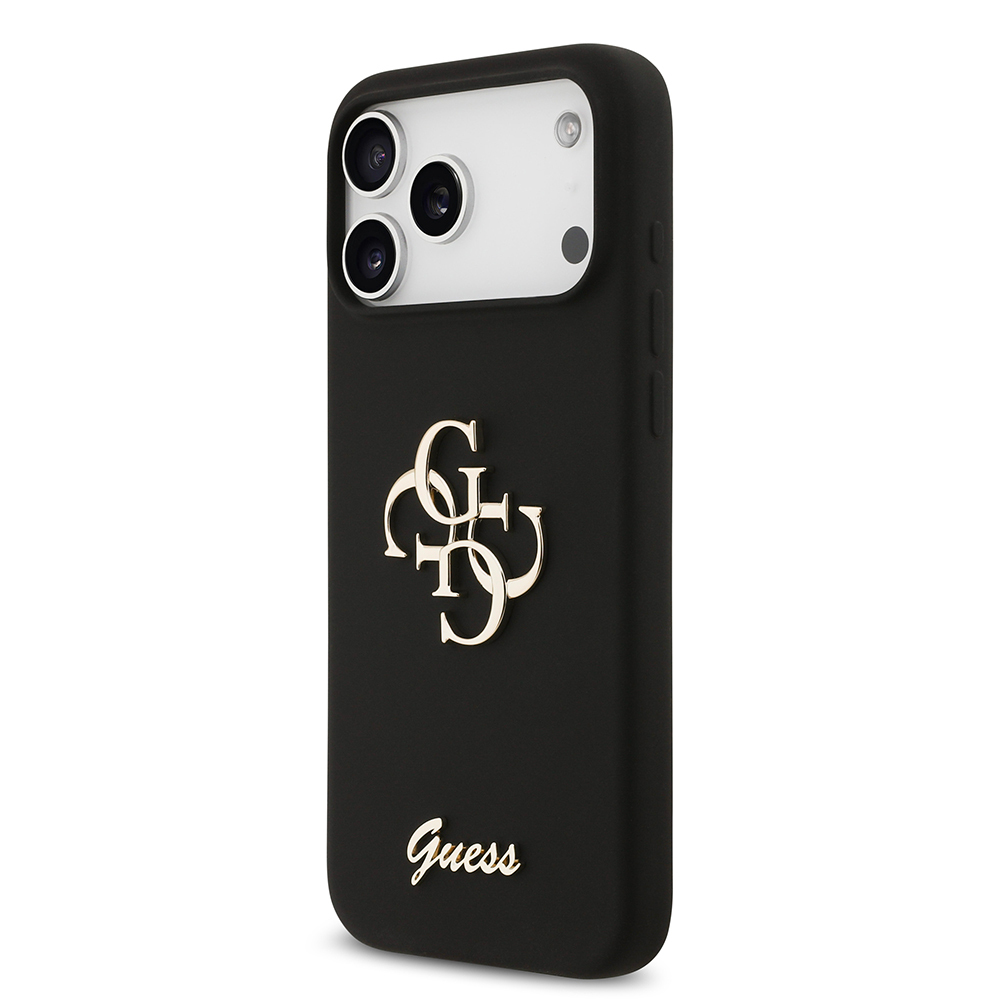 Apple iPhone 17 Pro Max Case Guess Original Licensed Grained Text Logo Cover - 24