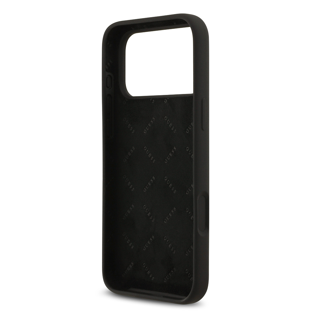 Apple iPhone 17 Pro Max Case Guess Original Licensed Grained Text Logo Cover - 29