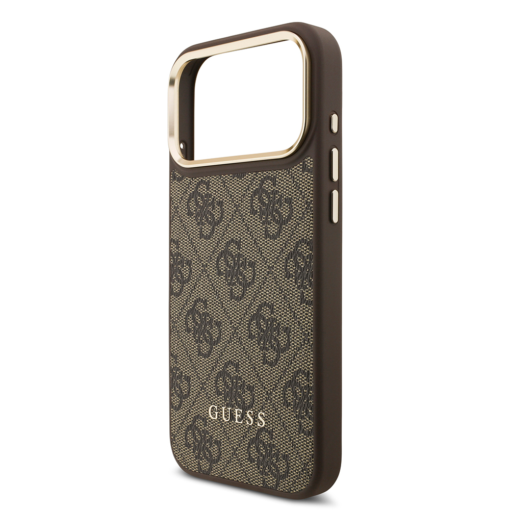 Apple iPhone 17 Pro Max Case Guess Original Licensed M-safe Charging Case with Strap and 4G Logo Card Holder - 8