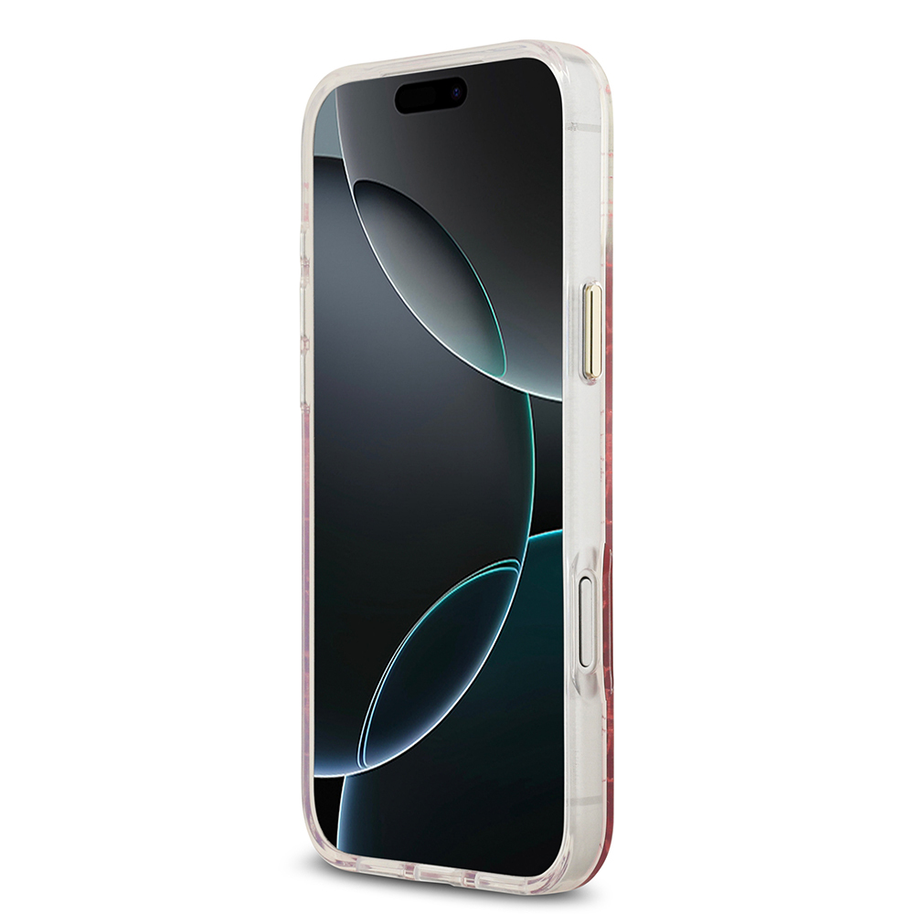 Apple iPhone 17 Pro Max Case Guess Original Licensed M-safe Charging Feature 4G Patterned Glitter Silicone Cover - 14