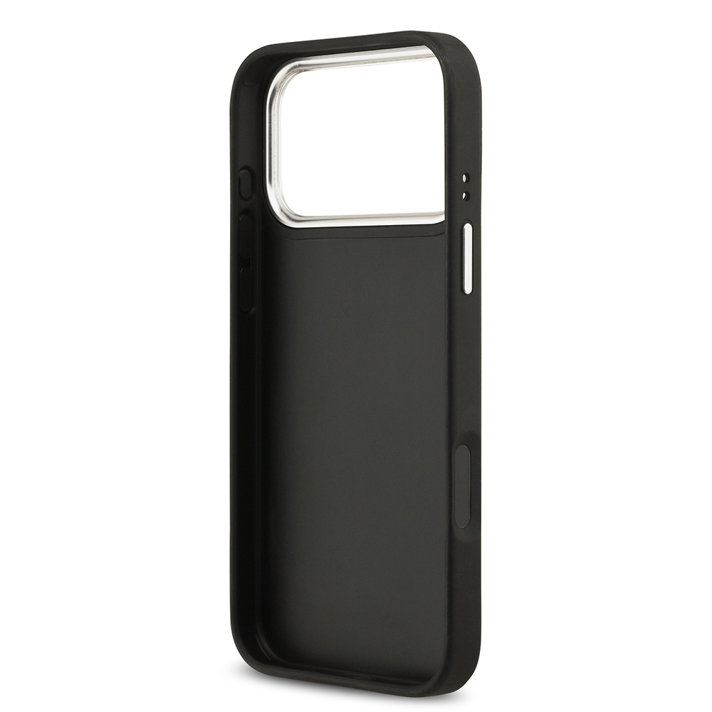 Apple iPhone 17 Pro Max Case Guess Original Licensed Metal Camera Frame Metal Large 4G and Text Logo PU Leather Cover - 6