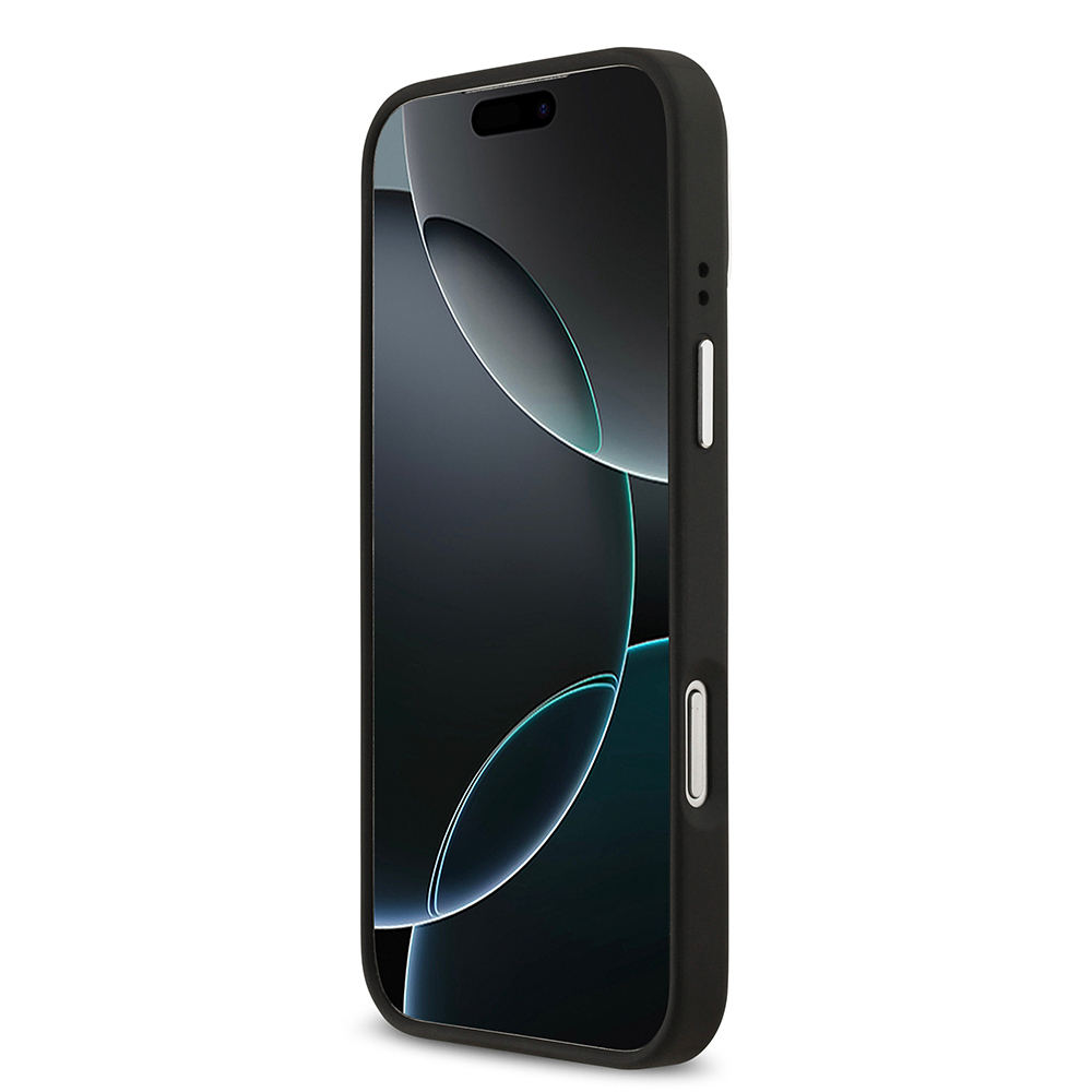 Apple iPhone 17 Pro Max Case Lacoste Original Licensed M-safe Charging Feature PU Pique Pattern Stand Metal Logo Cover - 23