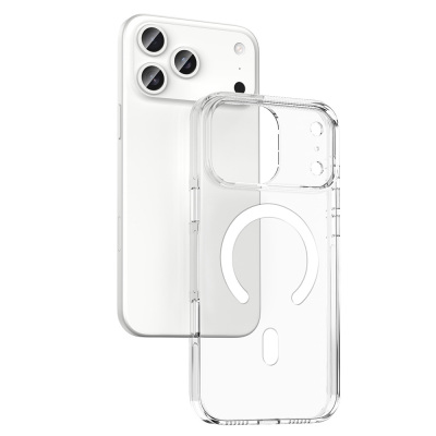 Apple iPhone 17 Pro Max Case M-safe Charging and Camera Protection Zore Kripto Cover Şeffaf