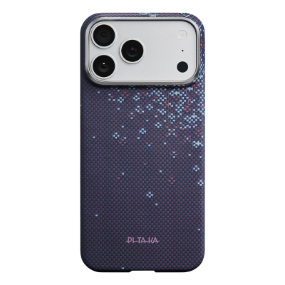 Apple iPhone 17 Pro Max Case M-safe Charging Enabled Aramid Fiber Pitaka Sakura Hours Series Cover Purple