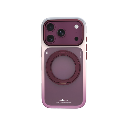 Apple iPhone 17 Pro Max Case M-safe Charging Enabled Hard PC Stand by Wlons Arvox Cover Bordo