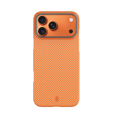 Apple iPhone 17 Pro Max Case M-safe Charging Enabled Wiwu DCC-208 Aramid Armor Cover Orange