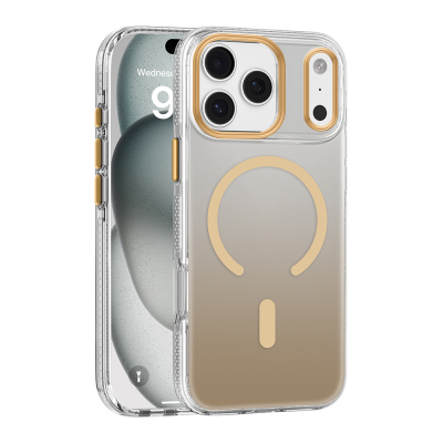 Apple iPhone 17 Pro Max Case M-safe Charging Feature Anti-Yellowing Mutural Icesense Series Cover Gold