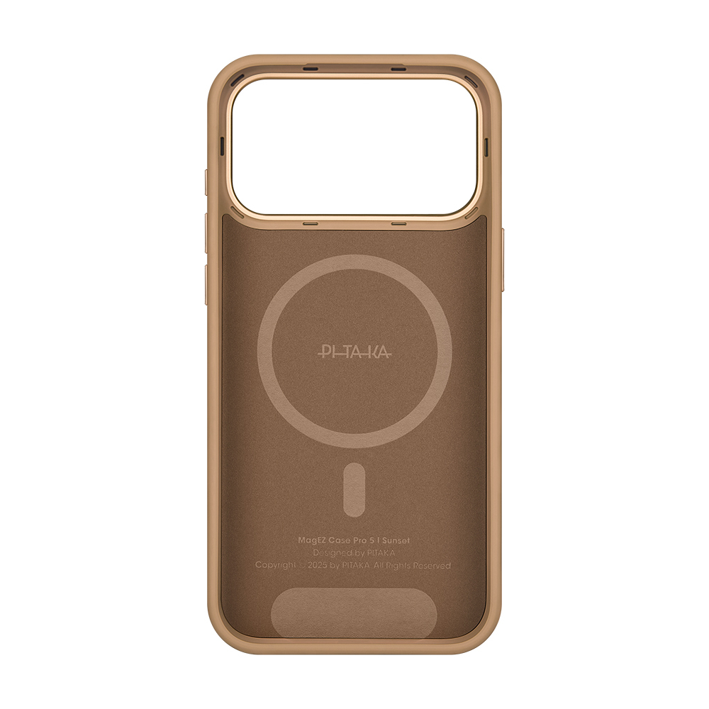 Apple iPhone 17 Pro Max Case M-safe Charging Feature Aramid Fiber Pitaka Military-Grade Sunset-Moonrise Series Sunset Cover - 8