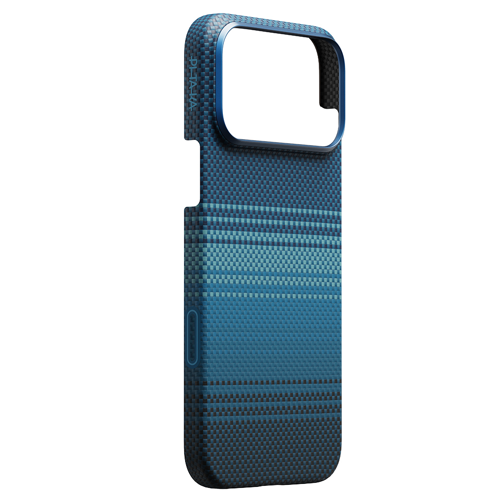 Apple iPhone 17 Pro Max Case M-safe Charging Feature Aramid Fiber Pitaka Tactile Woven Sunset-Moonrise Series Cover - 4