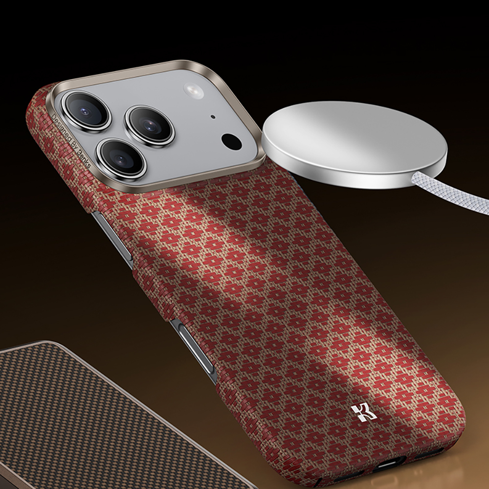 Apple iPhone 17 Pro Max Case M-Safe Charging Feature Benks ArmorAir ArmorGrid Series Kevlar Cover - 25