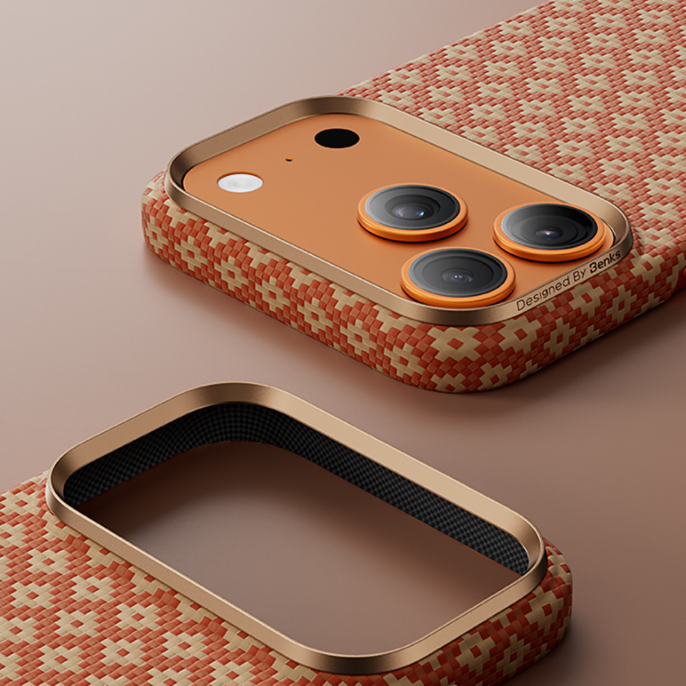 Apple iPhone 17 Pro Max Case M-Safe Charging Feature Benks ArmorAir ArmorGrid Series Kevlar Cover - 32