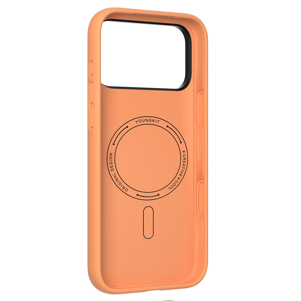 Apple iPhone 17 Pro Max Case M-Safe Charging Feature Camera Stand Youngkit Gel Cream Series Cover - 14