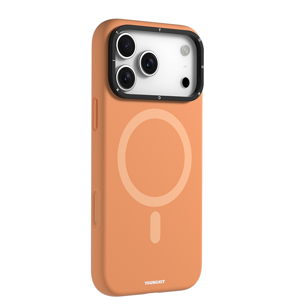 Apple iPhone 17 Pro Max Case M-Safe Charging Feature Camera Stand Youngkit Gel Cream Series Cover - 6