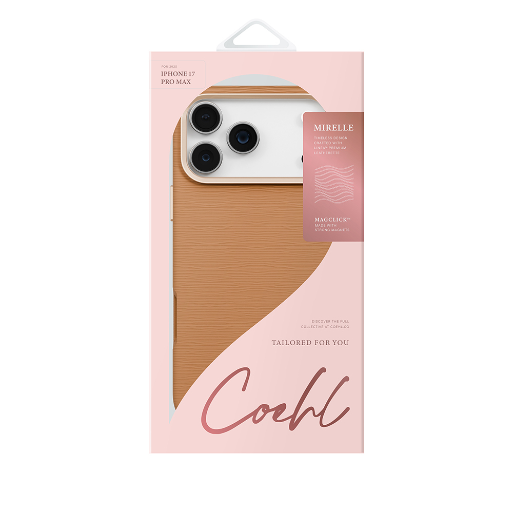 Apple iPhone 17 Pro Max Case M-safe Charging Feature Coehl Mirelle Strap Cover - 15