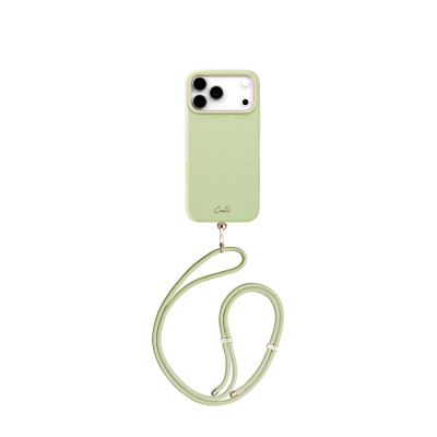 Apple iPhone 17 Pro Max Case M-safe Charging Feature Coehl Mirelle Strap Cover Green