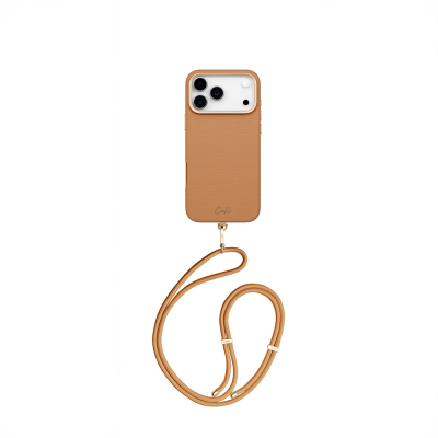 Apple iPhone 17 Pro Max Case M-safe Charging Feature Coehl Mirelle Strap Cover Brown