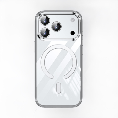 Apple iPhone 17 Pro Max Case M-safe Charging Feature Legendary Cover Wlons Stand Silver