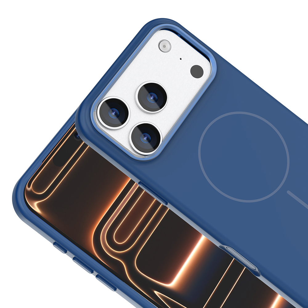 Apple iPhone 17 Pro Max Case M-Safe Charging Feature Metal Camera Frame Zore Edi Silicone Cover - 19