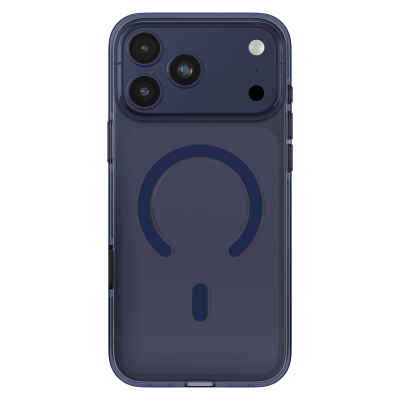 Apple iPhone 17 Pro Max Case M-safe Charging Feature O-Ring Transparent Kajsa Trans Shield Series Cover Blue