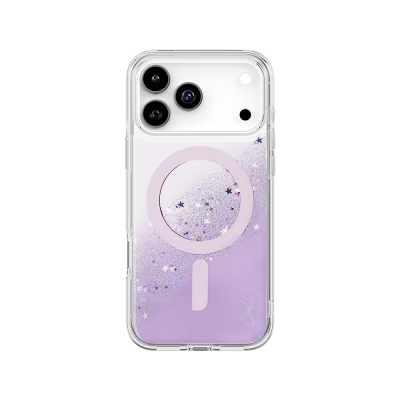 Apple iPhone 17 Pro Max Case M-safe Charging Feature Star Glitter Back Cover Coehl Lyra Purple