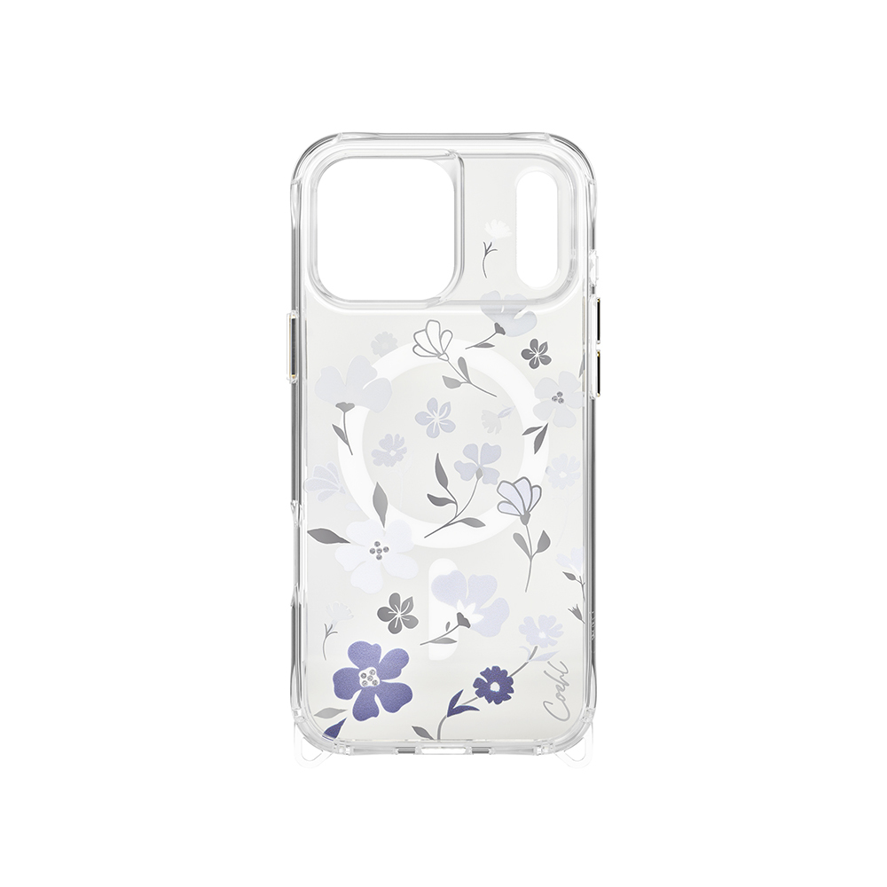 Apple iPhone 17 Pro Max Case M-safe Charging Feature Transparent Back Surface Floral Coehl Amara Cover - 3