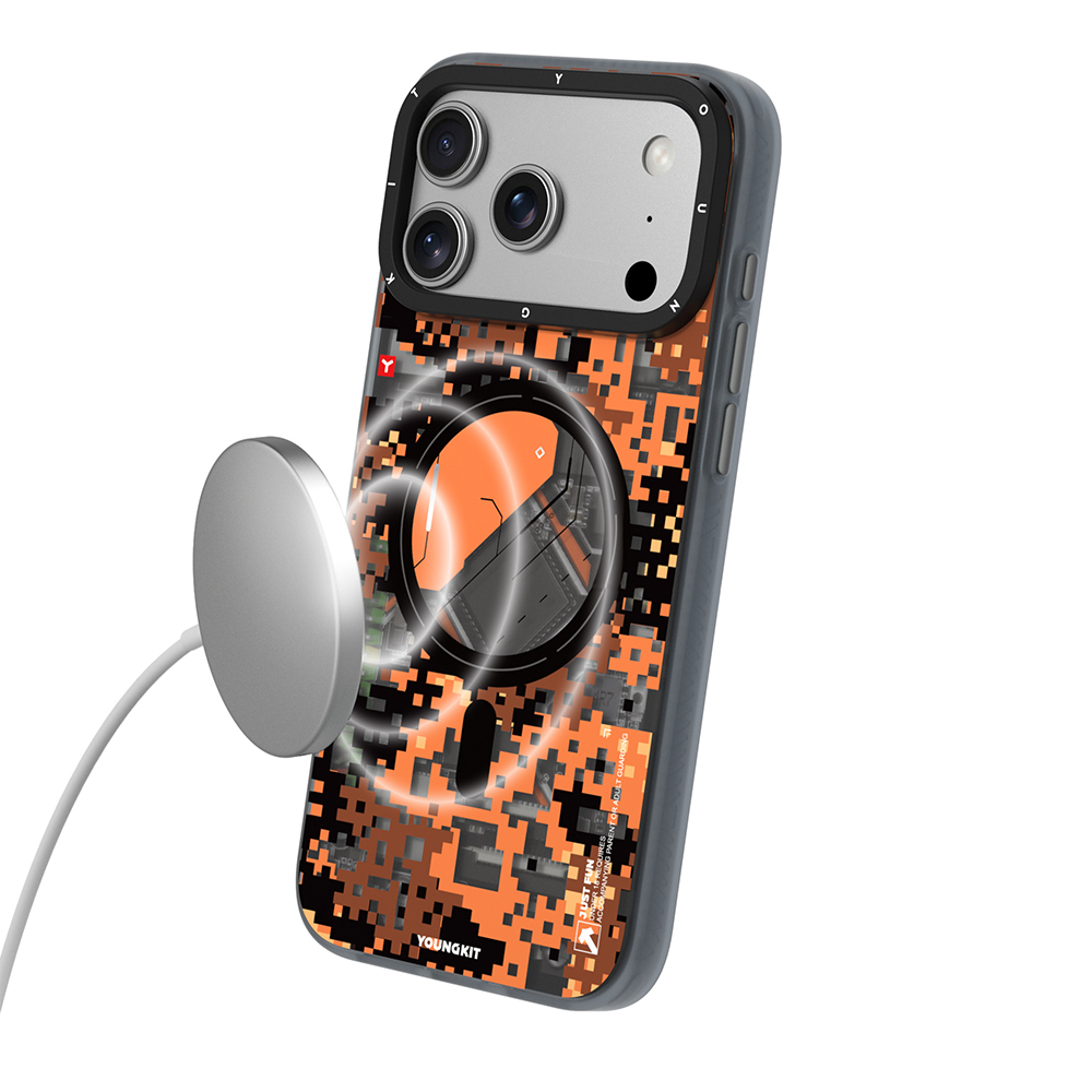 Apple iPhone 17 Pro Max Case M-Safe Charging Feature Youngkit Camouflage Sykell Series Cover - 18