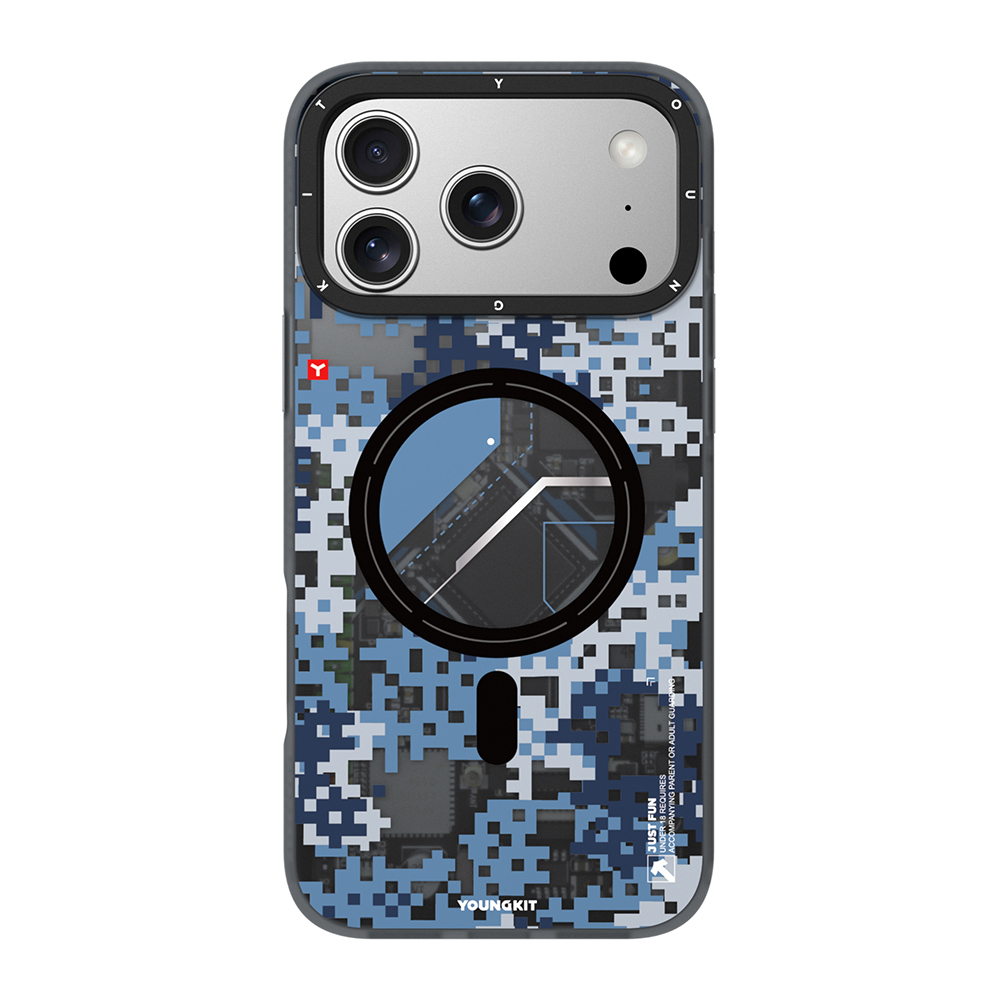 Apple iPhone 17 Pro Max Case M-Safe Charging Feature Youngkit Camouflage Sykell Series Cover - 4