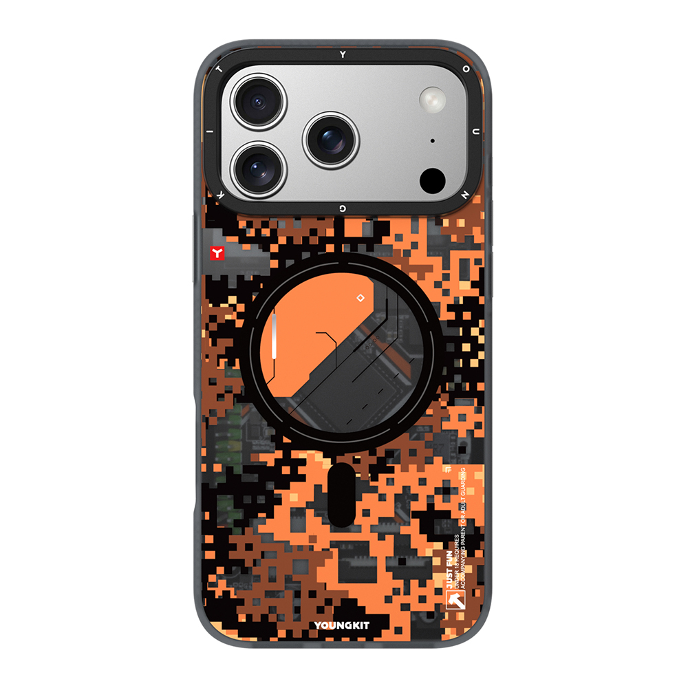 Apple iPhone 17 Pro Max Case M-Safe Charging Feature Youngkit Camouflage Sykell Series Cover - 2