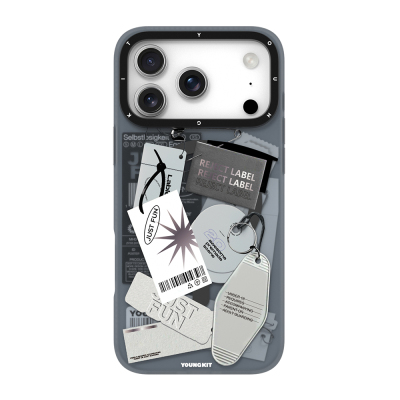 Apple iPhone 17 Pro Max Case M-Safe Charging Feature Youngkit Different Dimension Series Cover Grey
