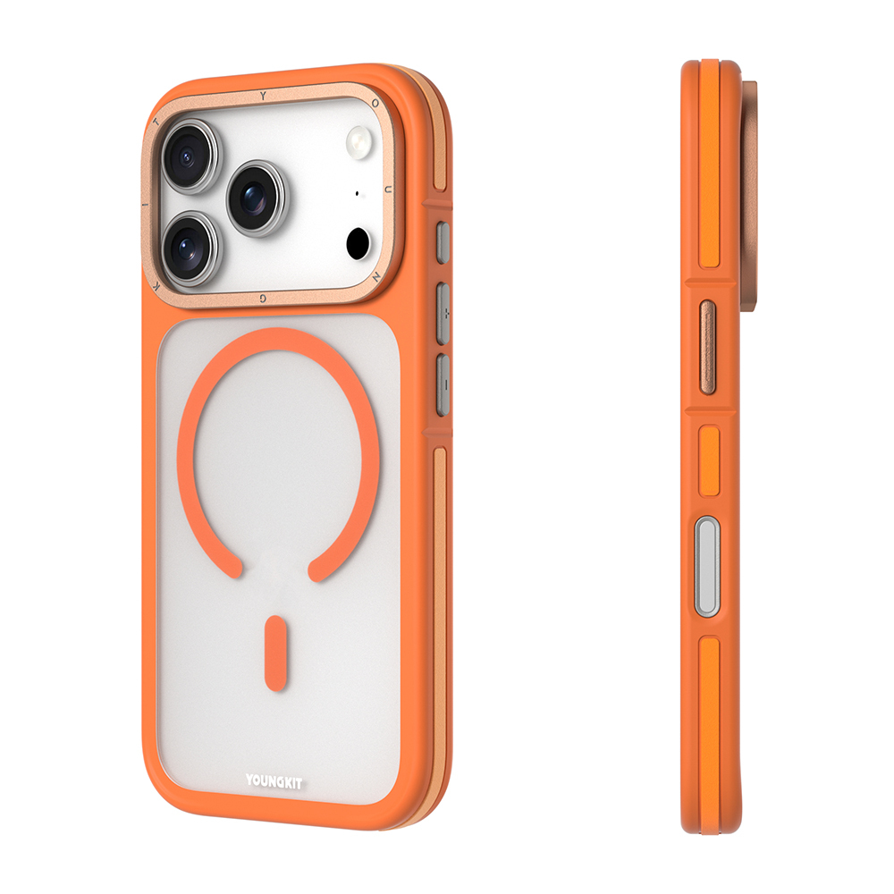 Apple iPhone 17 Pro Max Case M-safe Charging Feature Youngkit Rock Sand Series Cover - 12