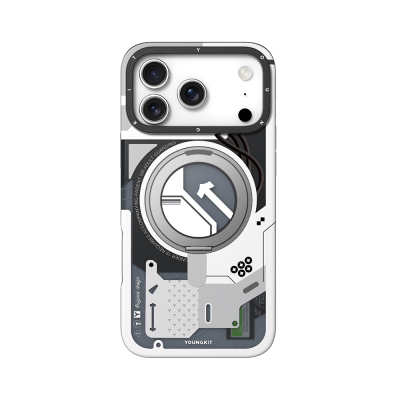 Apple iPhone 17 Pro Max Case M-safe Charging Feature Youngkit Starship Series Cover White