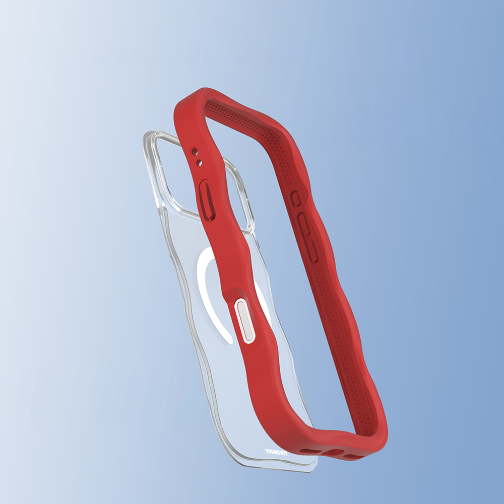 Apple iPhone 17 Pro Max Case M-safe Charging Feature Youngkit Wave Matte Series Cover - 11