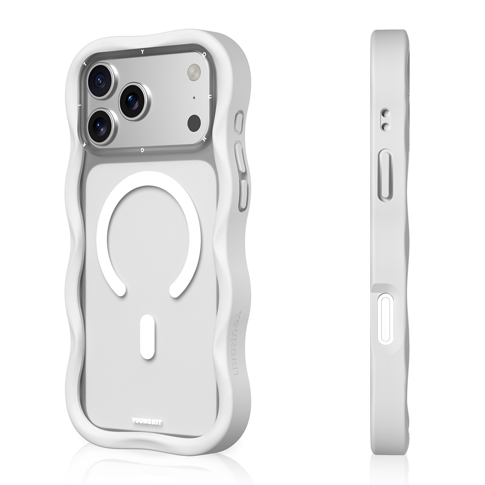 Apple iPhone 17 Pro Max Case M-safe Charging Feature Youngkit Wave Matte Series Cover - 19