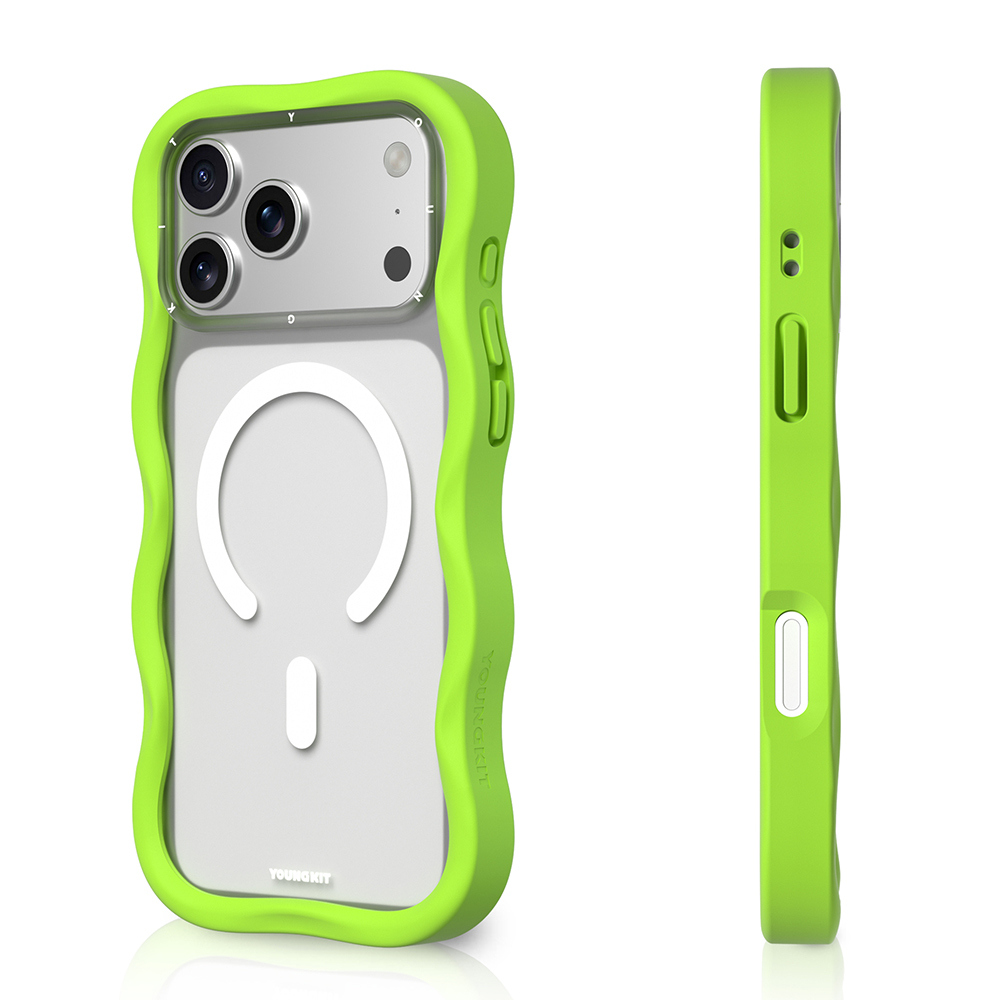 Apple iPhone 17 Pro Max Case M-safe Charging Feature Youngkit Wave Matte Series Cover - 7