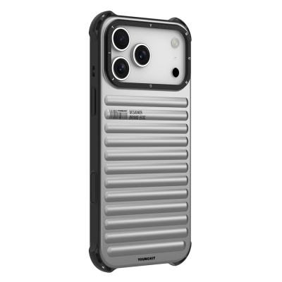 Apple iPhone 17 Pro Max Case Matte Color Design Youngkit True Color Series Cover Silver